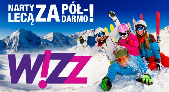 WizzAir – narty lecą za półdarmo!!