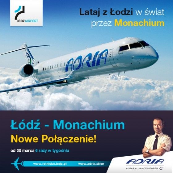 Adria Airways w Łodzi!
