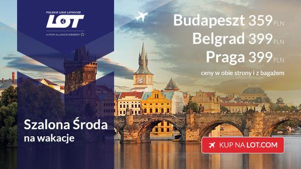 Europa na wakacje Praga, Budapeszt i Belgrad w szalonej cenie od 359 zł/os !