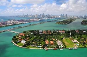 widok na panoramę Miami 